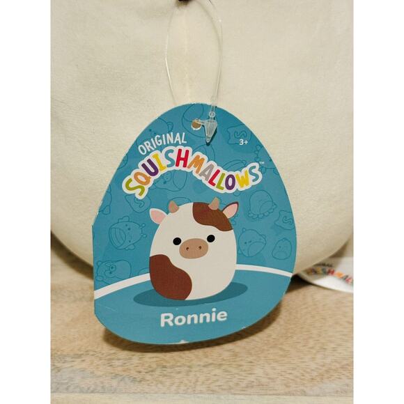Brand New Squishmallows Ronnie the Cow 7” Plush Stuffed Animal Kellytoy - Picture 5 of 7